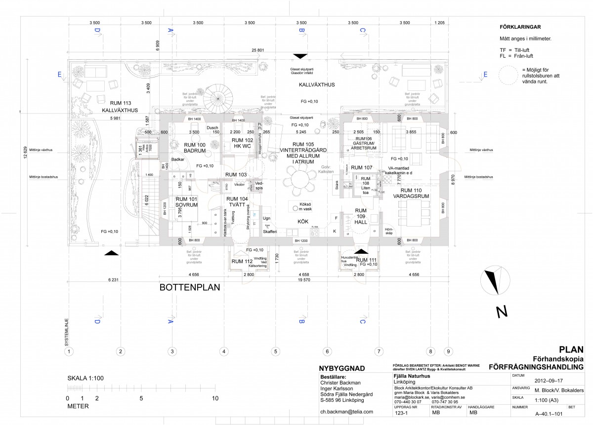 Plan Bostadsvåning Fjälla Naturhus Linköping